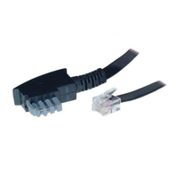 S/CONN maximum connectivity S-Conn 10m TAE-N - RJ12 - 10 m - TAE-N - RJ12 - Schwarz - Transparent - Mnnlich - Mnnlich
