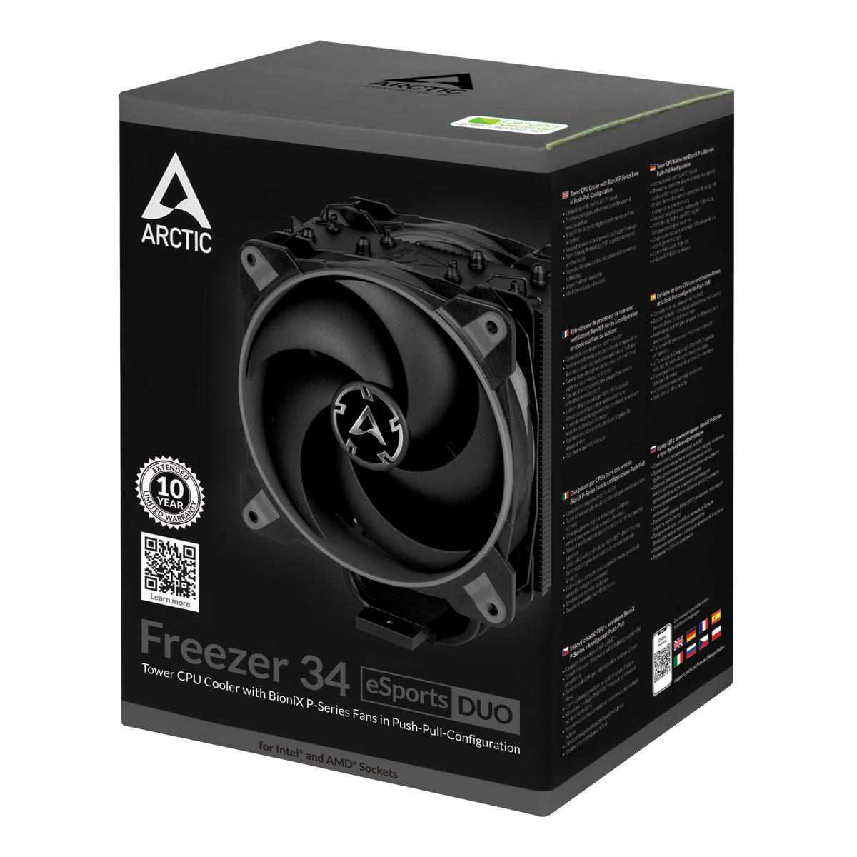 Arctic Freezer 34 eSports DUO - Prozessor-Luftkhler - (fr: LGA1156, LGA1155, LGA1150, LGA2011-3, LGA1151, AM4, LGA2066)