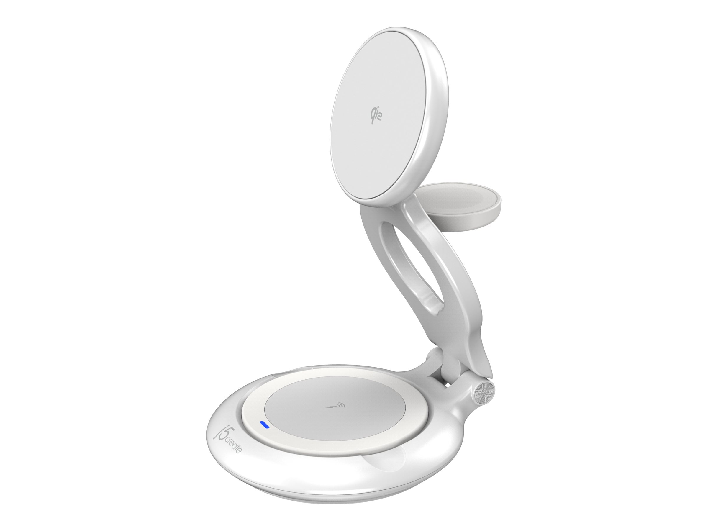 j5create Qi2 3-in-1 Magnetic Foldable Wireless Charging Station