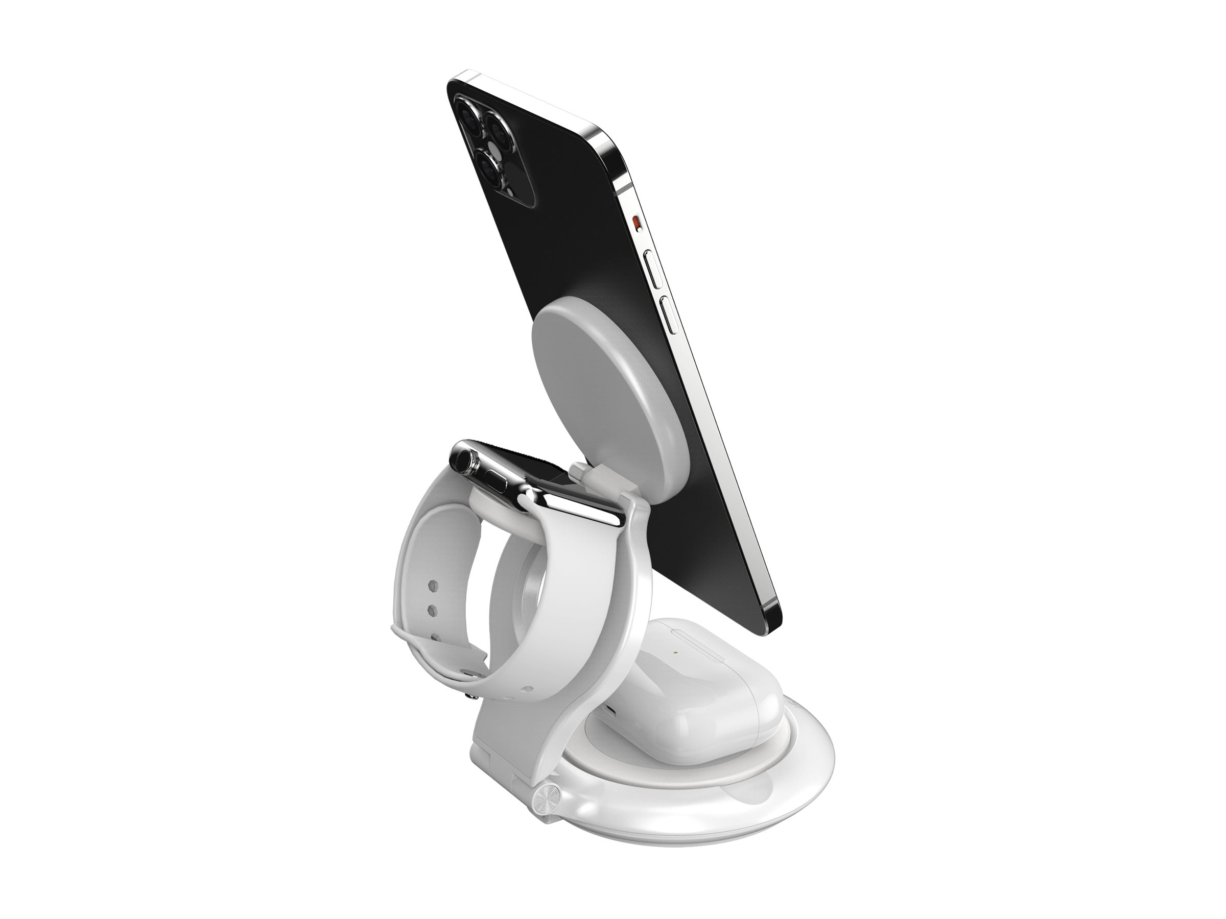 j5create JUPW3415-N cargador de dispositivo m�vil Reloj inteligente, Auriculares, Smartphone Blanco USB Cargador inal�mbrico Carga r�pida Interior
