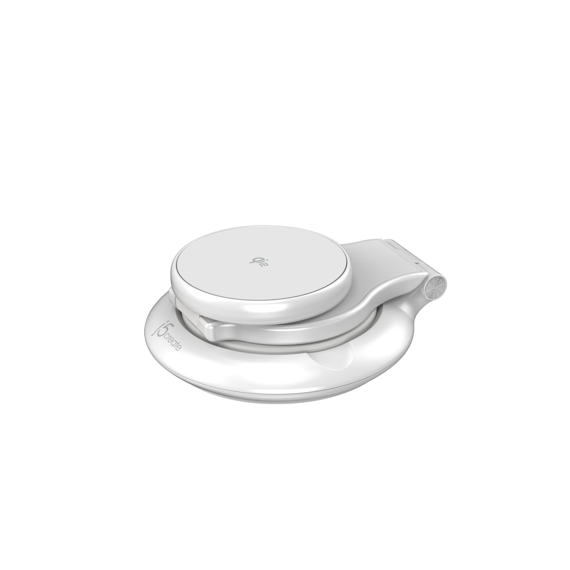 j5create JUPW3415-N cargador de dispositivo m�vil Reloj inteligente, Auriculares, Smartphone Blanco USB Cargador inal�mbrico Carga r�pida Interior