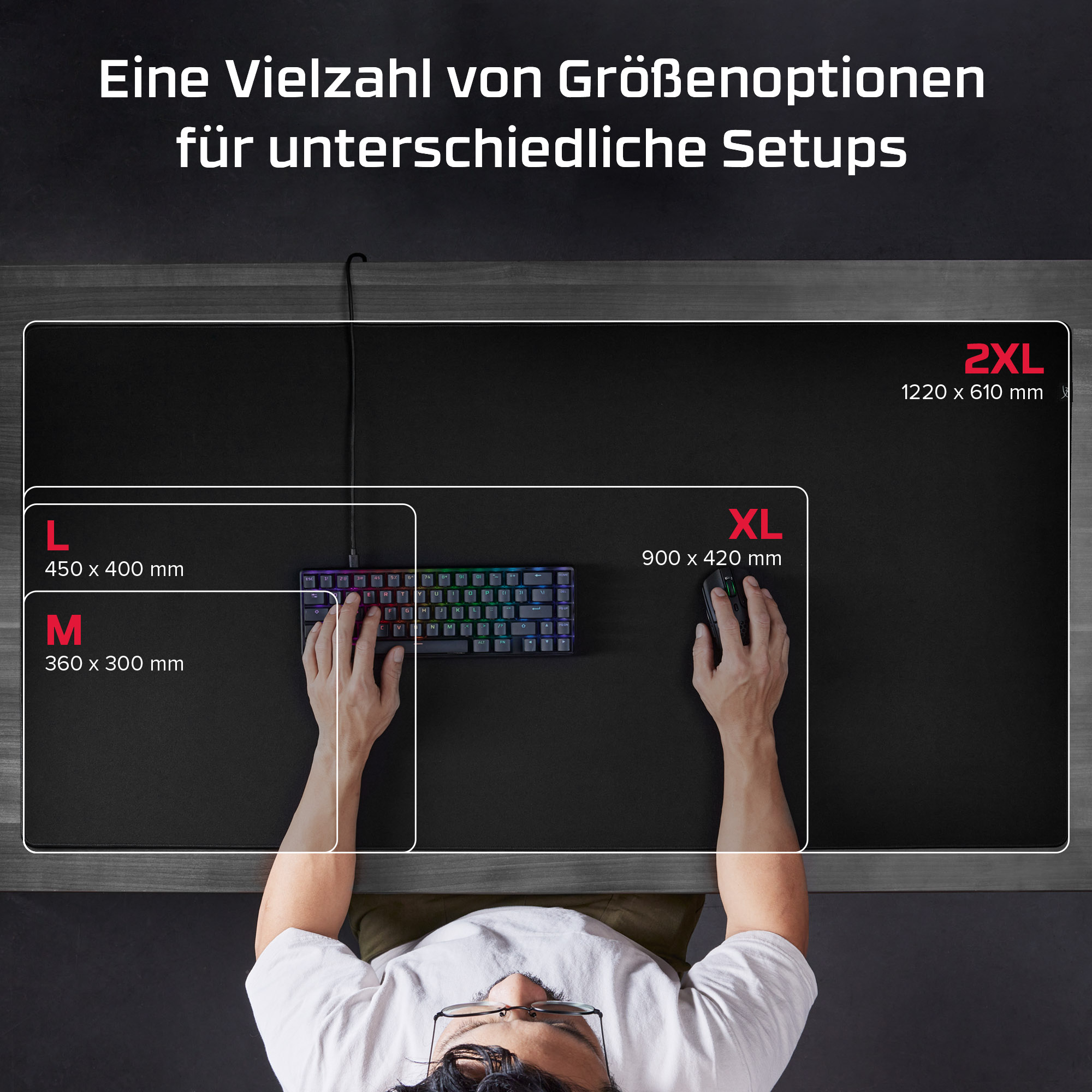HyperX Pulsefire Mat - Alfombrilla de rat�n gaming - Tela (2XL)