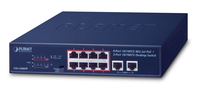 Planet FSD-1008HP - Unmanaged - Fast Ethernet (10/100) - Vollduplex - Power over Ethernet (PoE) - Rack-Einbau - 1U