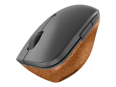 Lenovo Go - Maus - ergonomisch - Fr Rechtshnder - optisch blau - 6 Tasten - kabellos - 2.4 GHz - kabelloser Empfnger (USB)