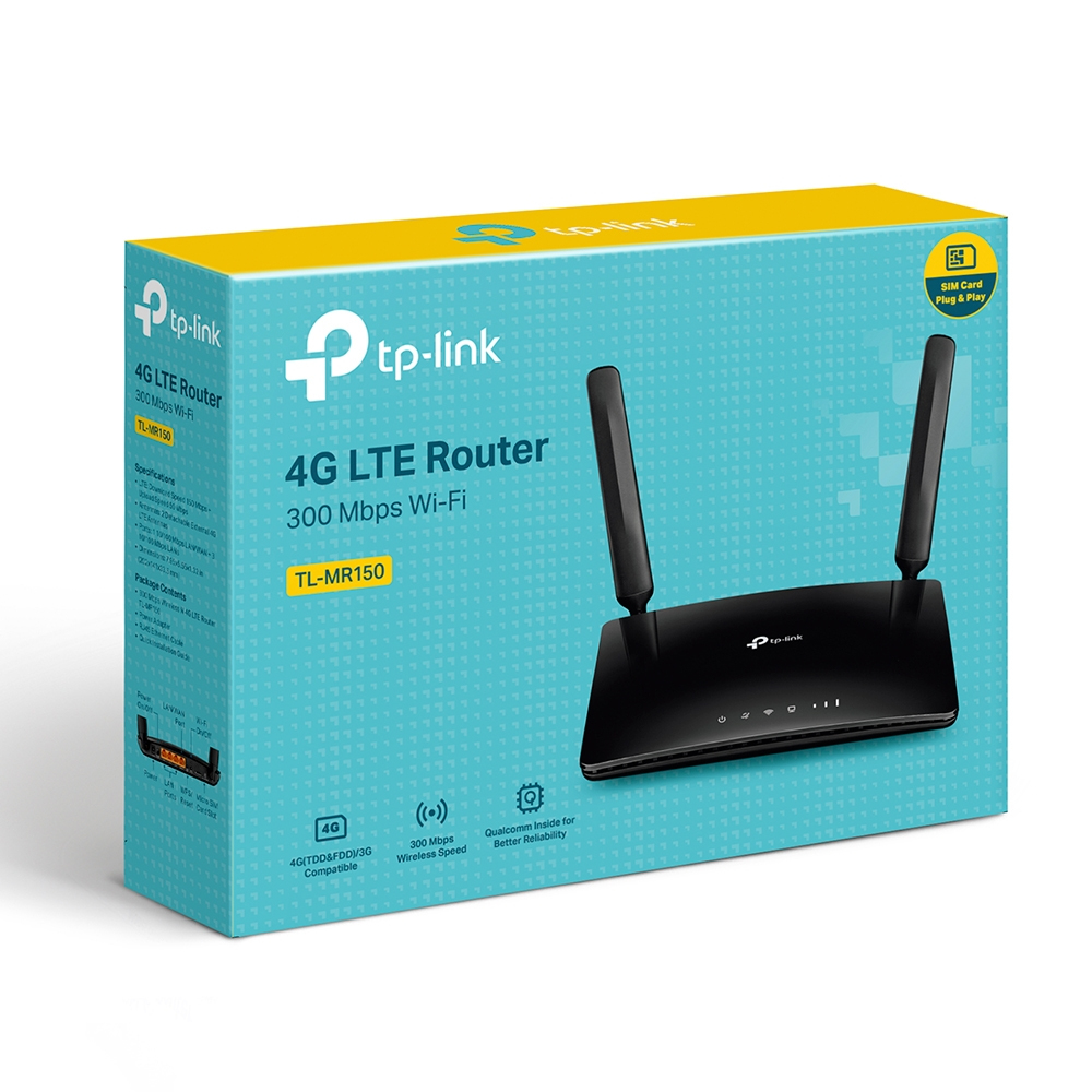 TP-LINK TL-MR150 - Wireless Router - WWAN 4-Port-Switch