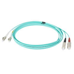 EFB Elektronik IPL-DR-LCUSCU-3-0050 cable de fibra optica 0,5 m LC SC I-V(ZN) H OM3 Color aguamarina