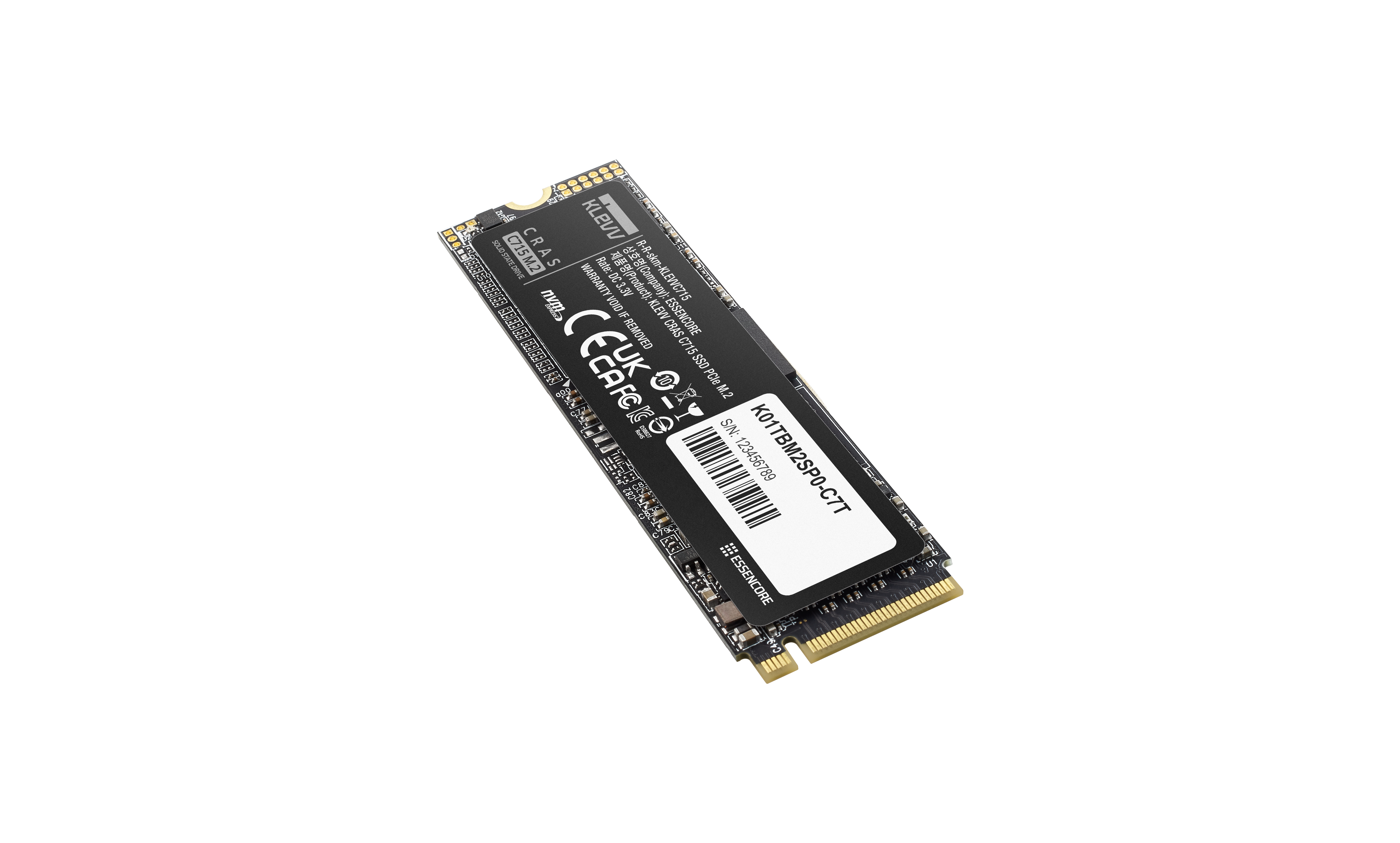 Klevv CRAS C715 512 GB M.2 PCI Express 3.0 NVMe 3D TLC NAND