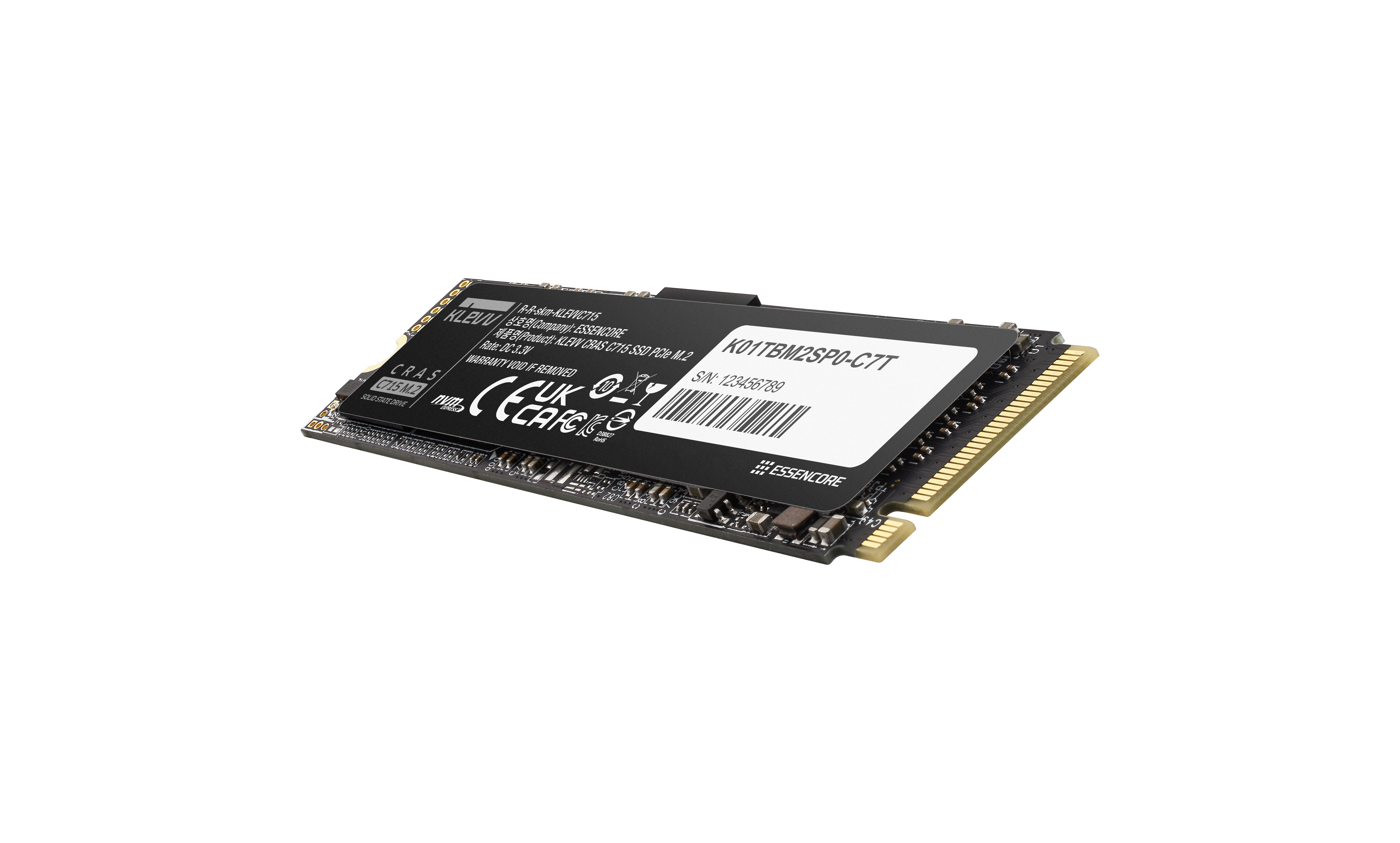 Klevv CRAS C715 512 GB M.2 PCI Express 3.0 NVMe 3D TLC NAND