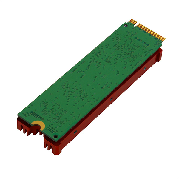 Axagon CLR-M2 syst�me de refroidissement d ordinateur M.2 NVMe SSD, Disque �lectronique Dissipateur thermique/Radiateur Noir, Rouge 1 pi�ce(s)