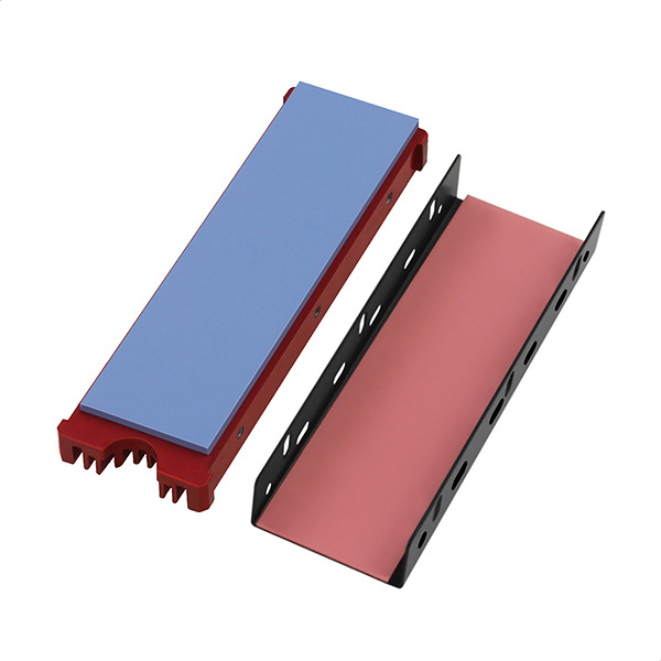 Axagon CLR-M2 syst�me de refroidissement d ordinateur M.2 NVMe SSD, Disque �lectronique Dissipateur thermique/Radiateur Noir, Rouge 1 pi�ce(s)