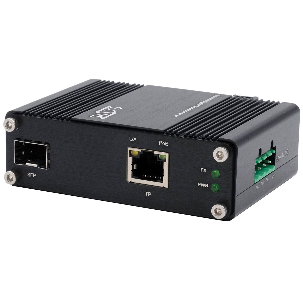 Exsys EX-60340 Industrial Media Konverter - Converter - 1 Gbps