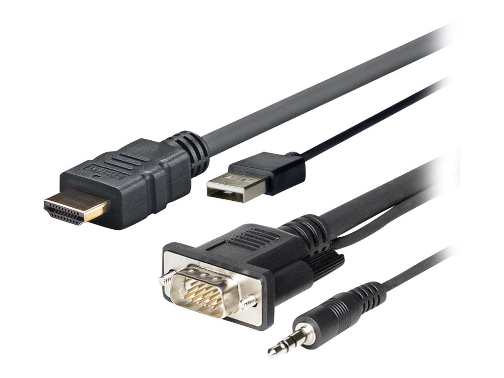 VivoLink Pro - HDMI-Kabel - HDMI mnnlich zu USB, HD-15 (VGA)