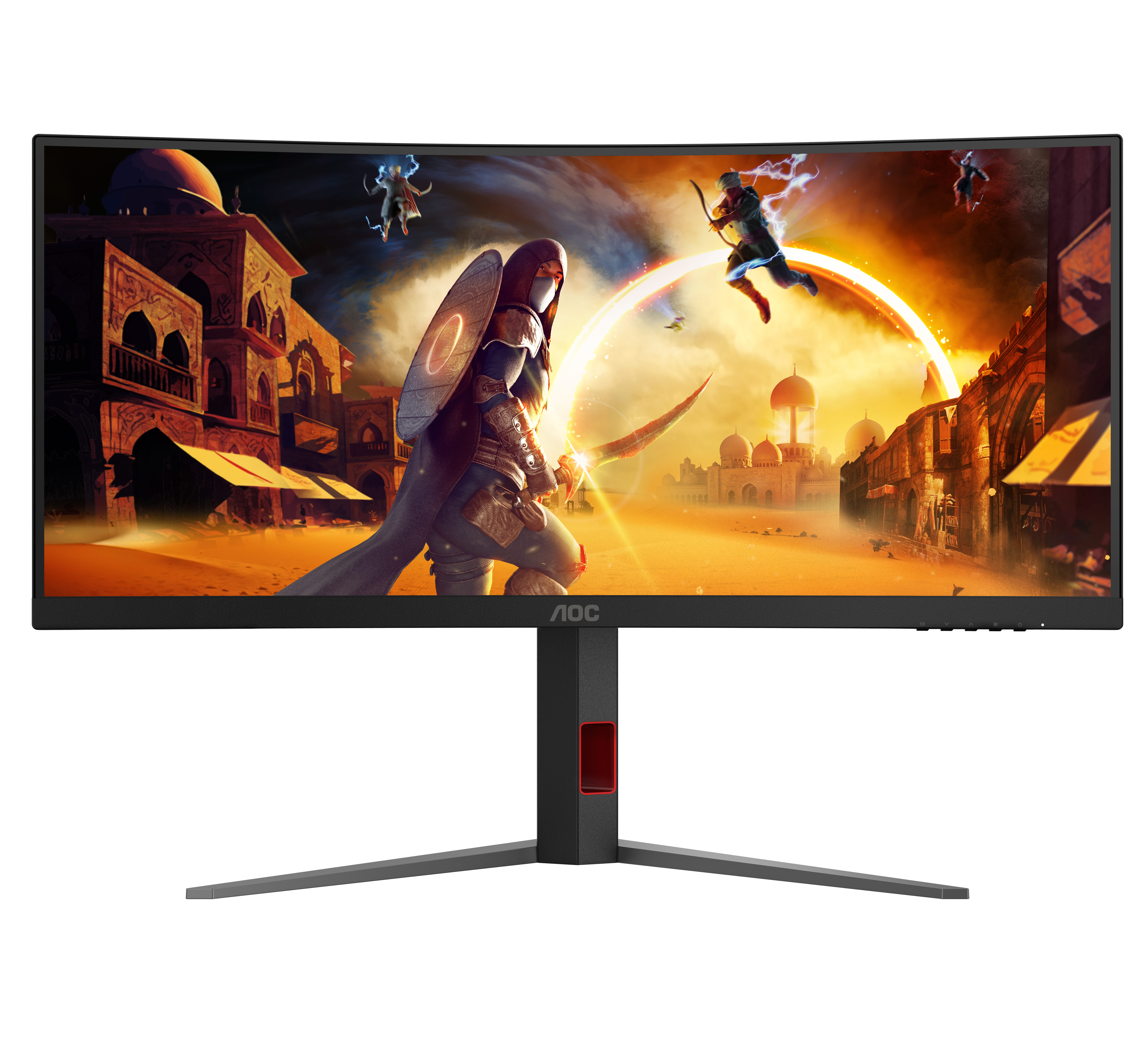 AOC G4 CU34G4 computer monitor 86.4 cm (34) 3440 x 1440 pixels Wide Quad HD LED Black, Red