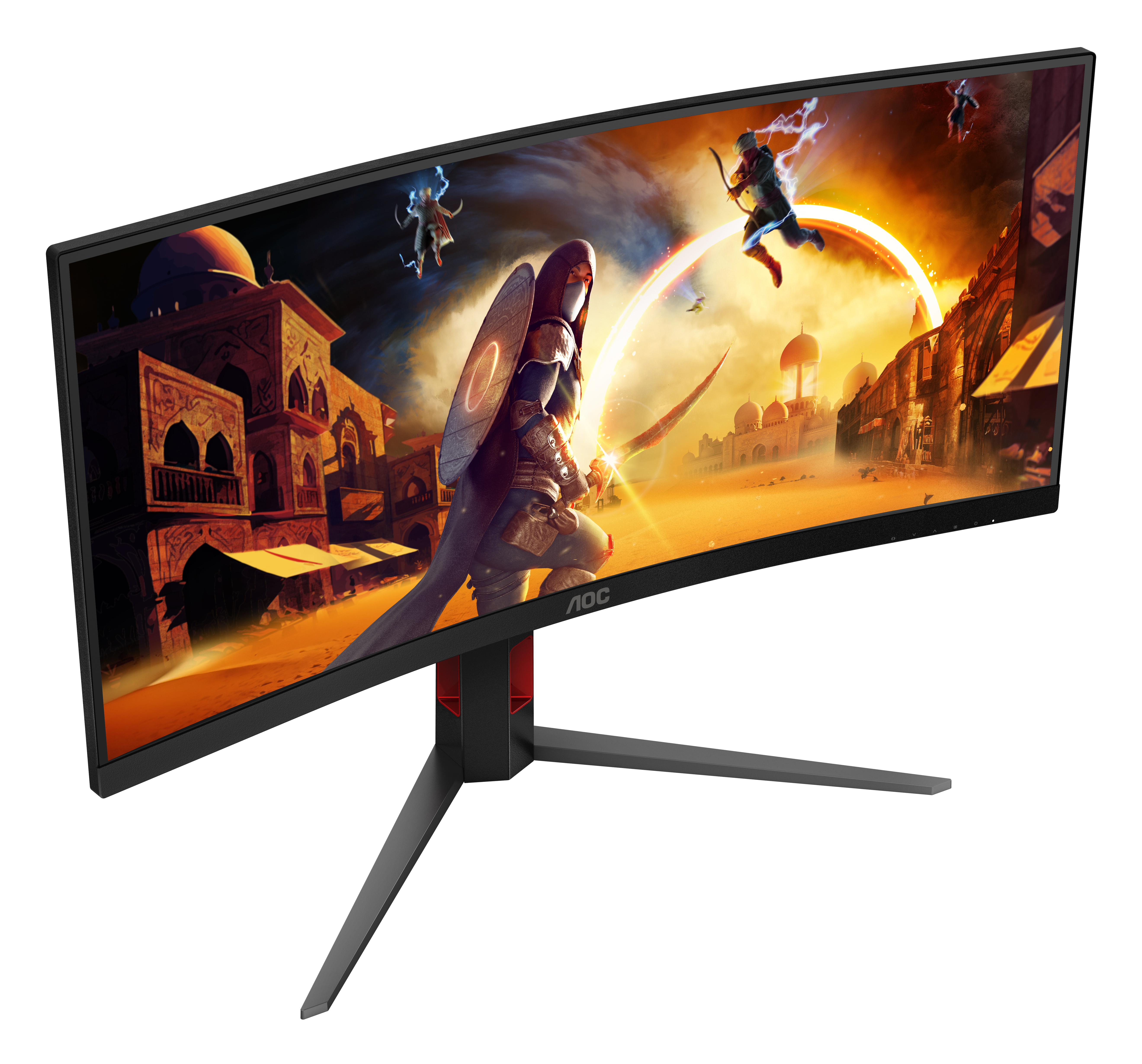 AOC G4 CU34G4 computer monitor 86.4 cm (34) 3440 x 1440 pixels Wide Quad HD LED Black, Red
