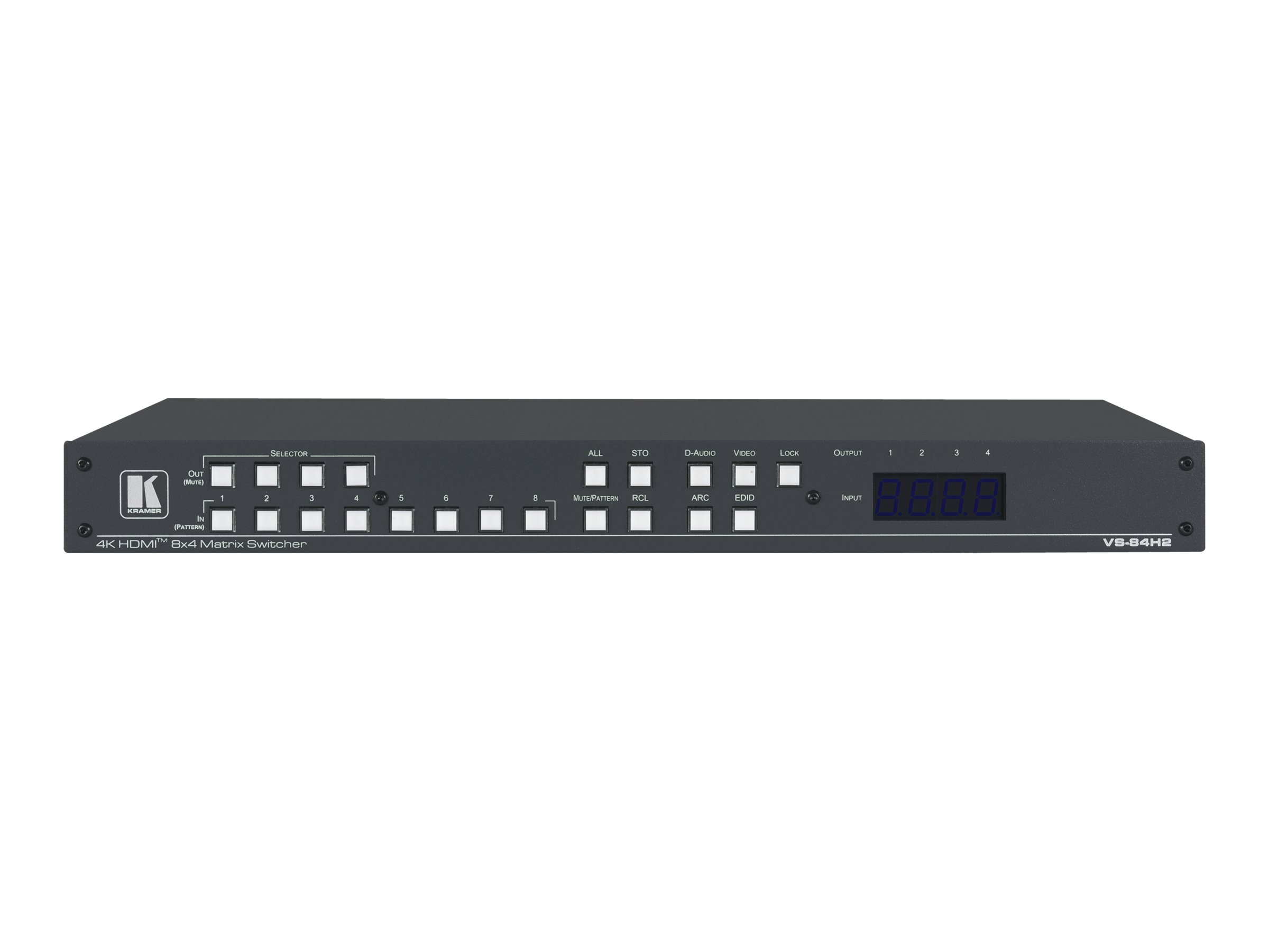 Kramer Electronics Kramer VS-84H2 8x4 4K HDR HDCP 2.2 Matrix Switcher with Digital Audio Routing