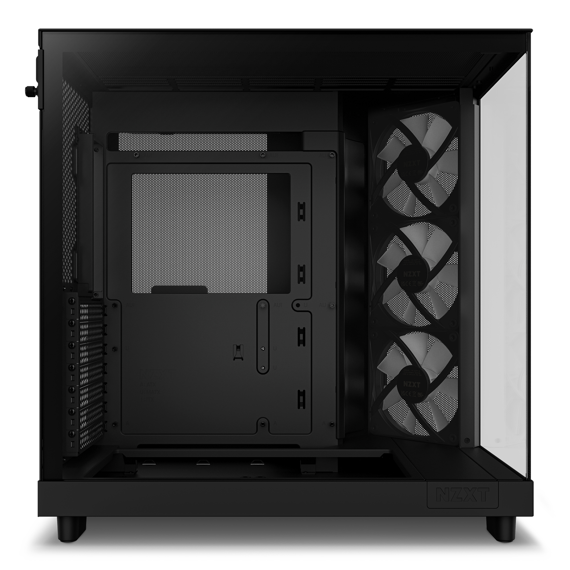 NZXT H series H6 Flow RGB - Mid tower - ATX - Seitenteil mit Fenster (geh�rtetes Glas)