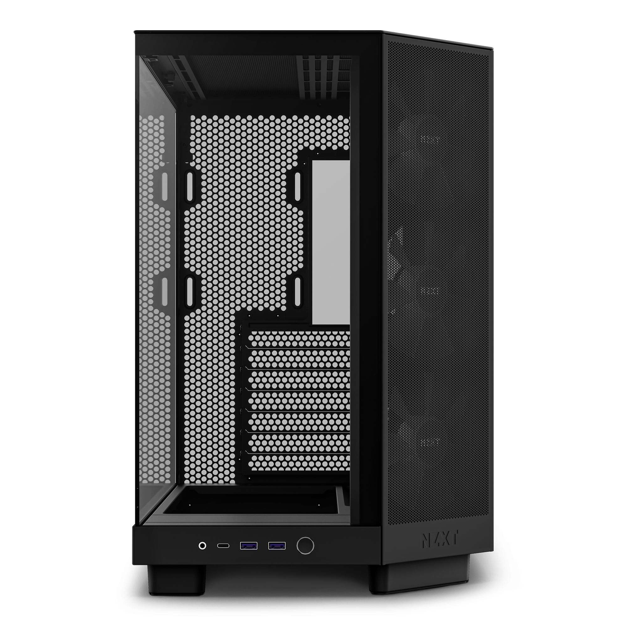 NZXT H series H6 Flow RGB - Mid tower - ATX - Seitenteil mit Fenster (geh�rtetes Glas)