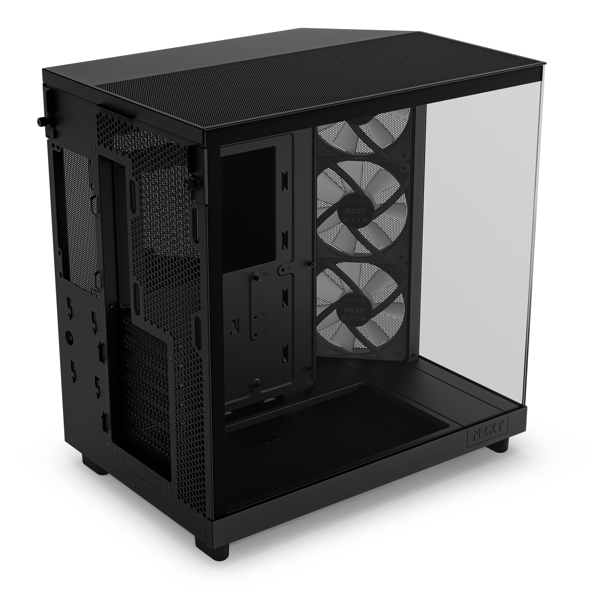 NZXT H series H6 Flow RGB - Mid tower - ATX - Seitenteil mit Fenster (geh�rtetes Glas)
