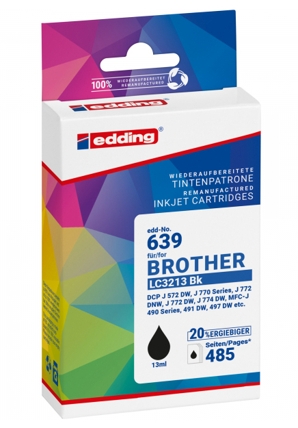 Edding EDD-639 ink cartridge 1 pc(s) Compatible Black