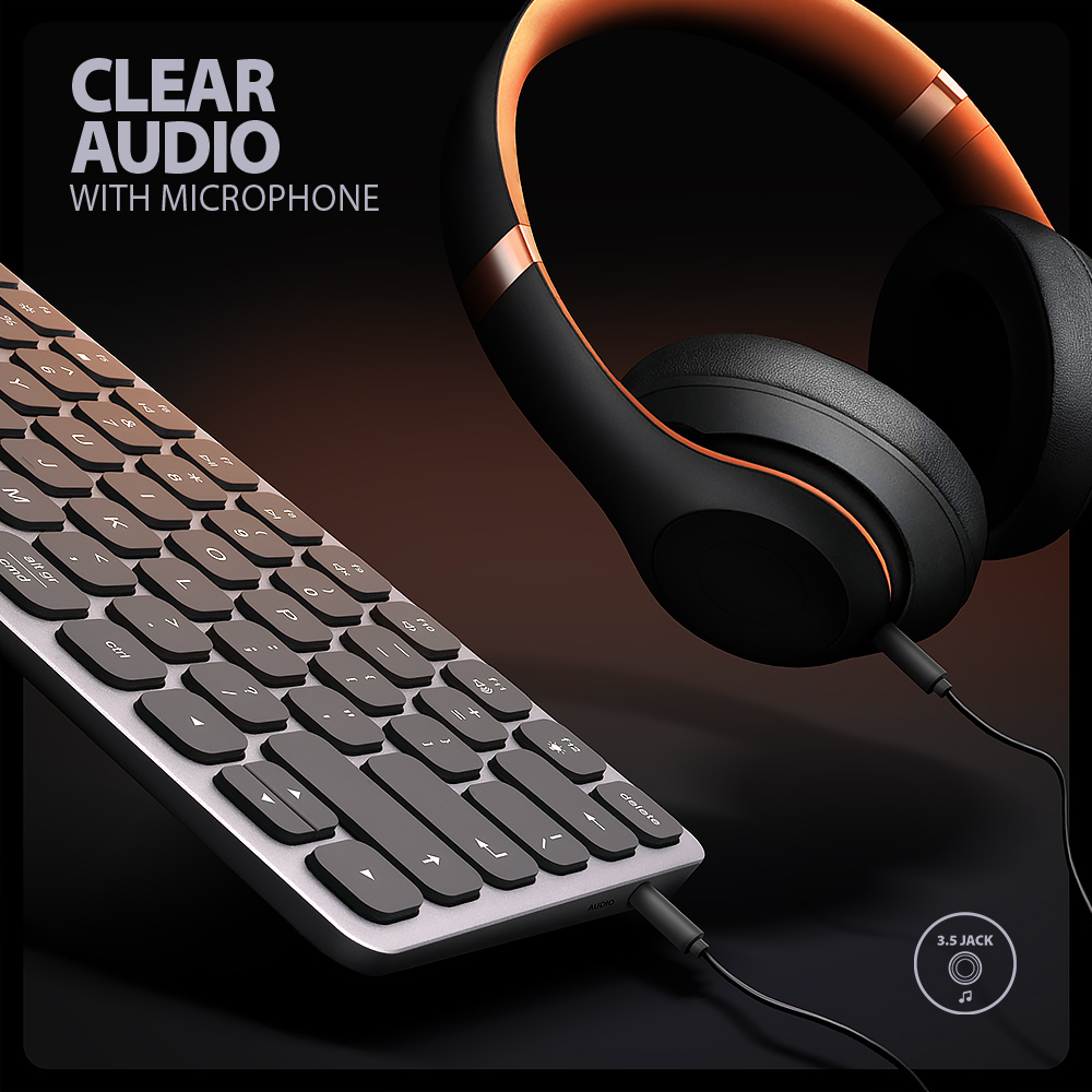 Axagon HMC-KB-US replicatore di porte e docking station per laptop Cablato USB 3.2 Gen 1 (3.1 Gen 1) Type-C Grigio