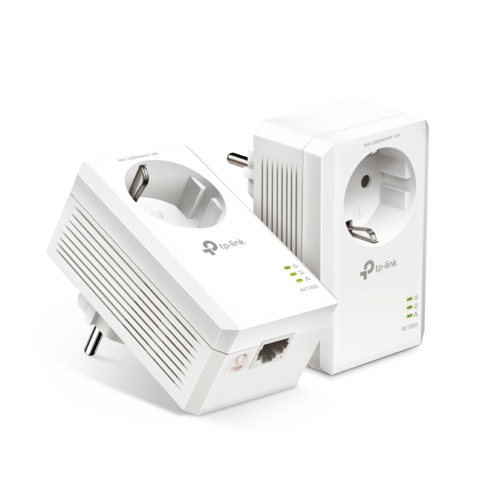 TP-LINK TL-PA7017P Kit Av1000 Powerline-Adapter-Set 1 St. - Bridge - Stromnetz (Powerline)