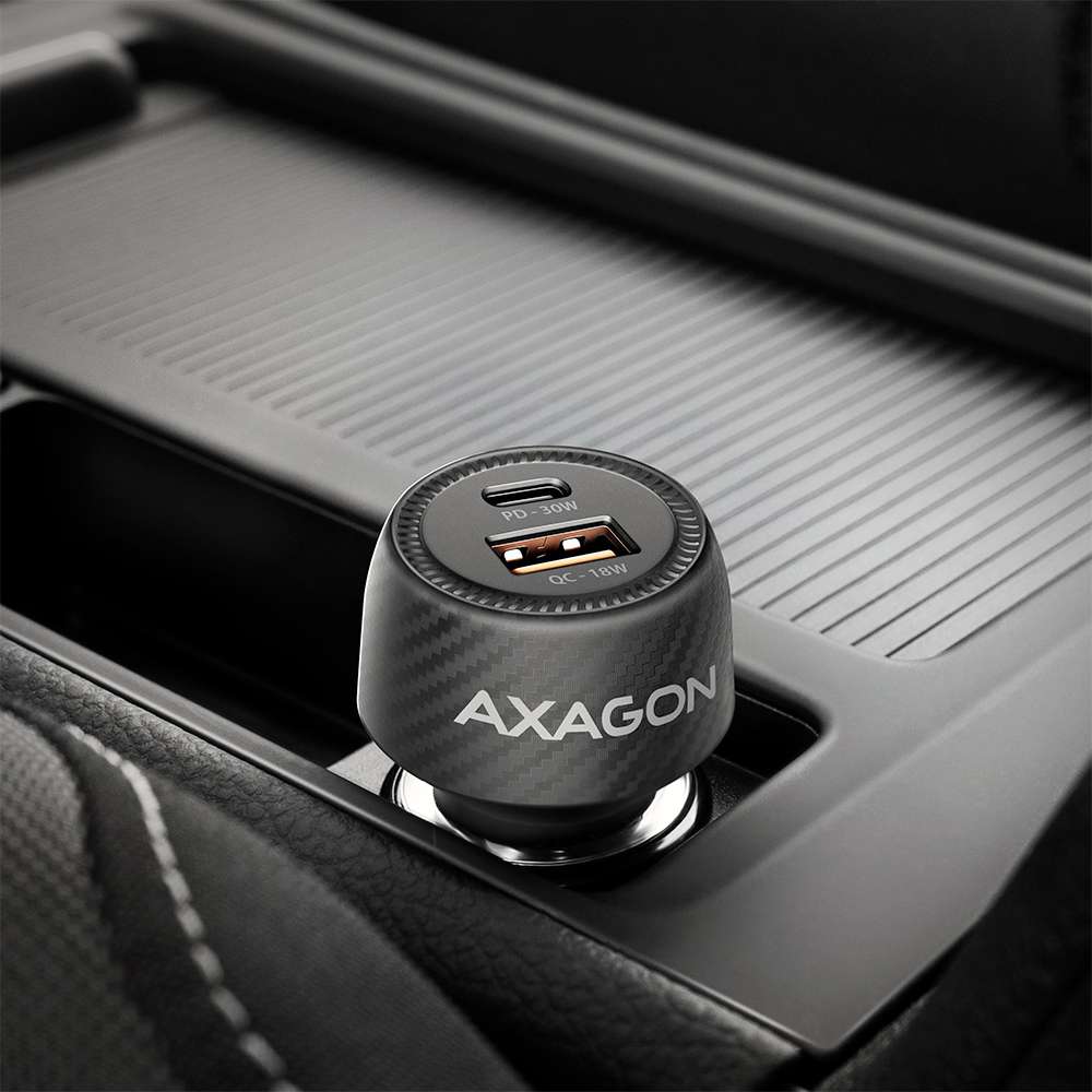 Axagon PWC-PQ48 PD3.0 & QC4+ 2xOUTPUTS car charger 48W