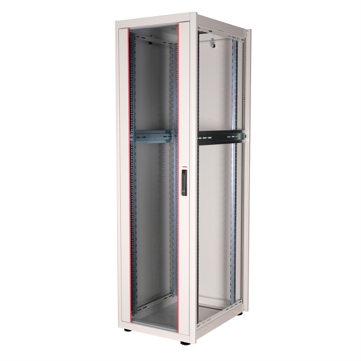 ROLINE Basic - Schrank Netzwerkschrank - Glas T�r, 600x800 BxT - RAL 7035, Hellgrau - 42HE - 48.3 cm (19)