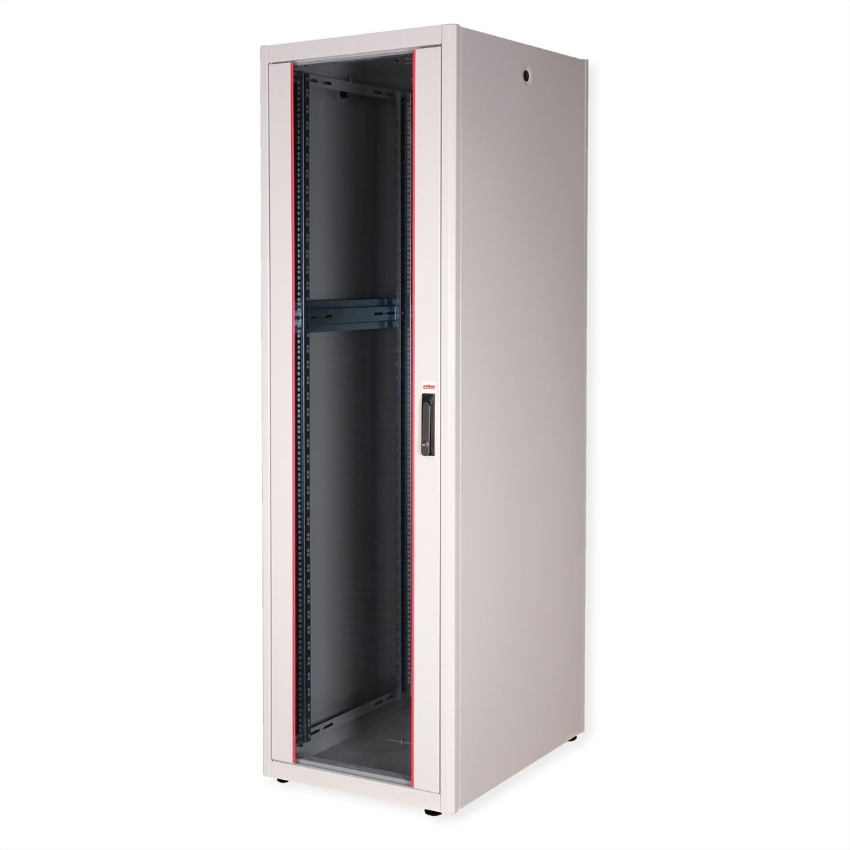 ROLINE Basic - Schrank Netzwerkschrank - Glas T�r, 600x800 BxT - RAL 7035, Hellgrau - 42HE - 48.3 cm (19)