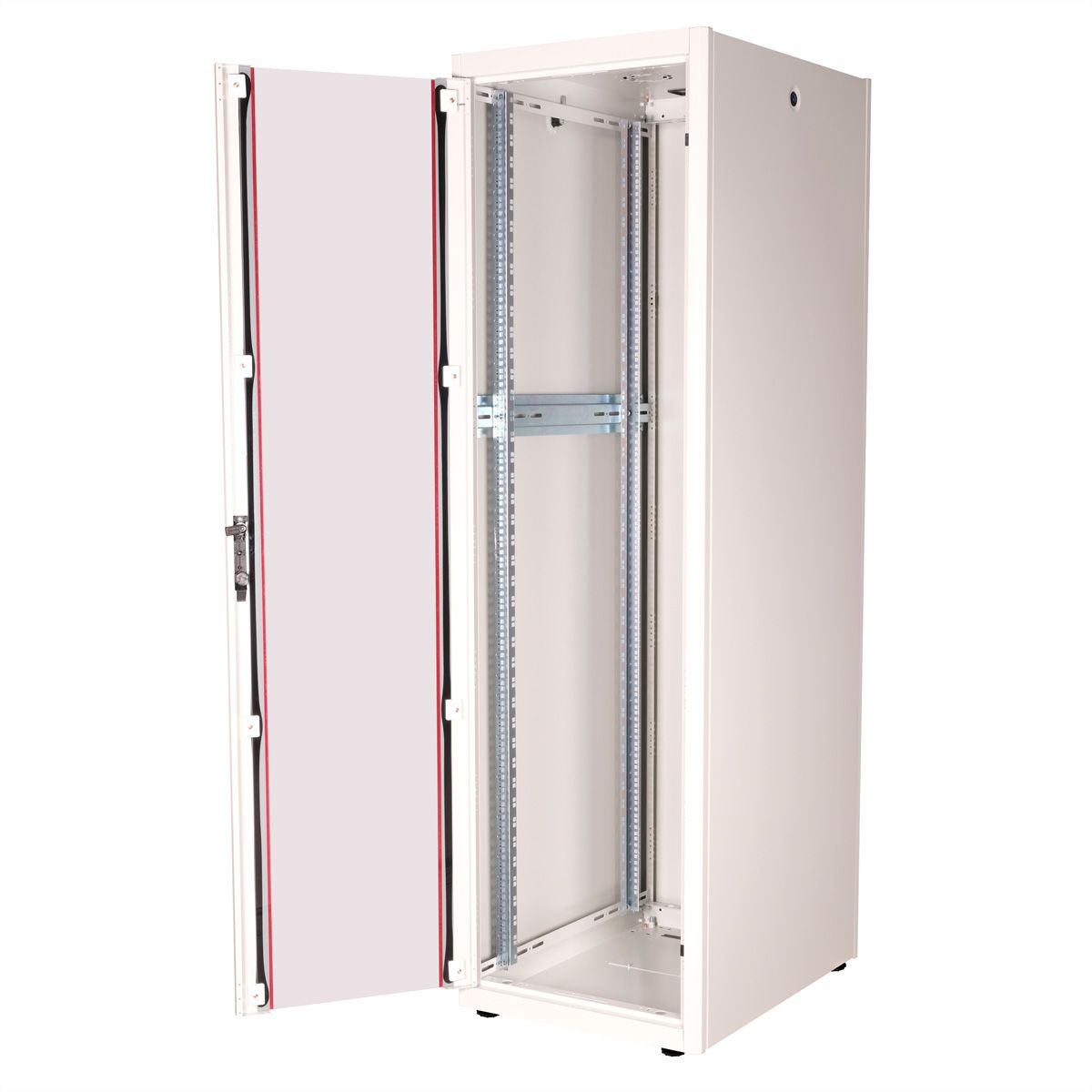 ROLINE Basic - Schrank Netzwerkschrank - Glas T�r, 600x800 BxT - RAL 7035, Hellgrau - 42HE - 48.3 cm (19)