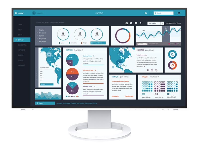 EIZO FlexScan EV2795-WT - Mit FlexStand - LED-Monitor - 68.5 cm (27)