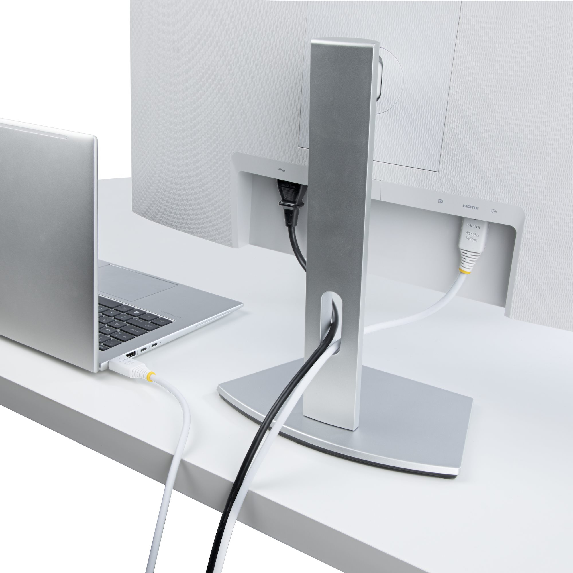 StarTech.com Cble HDMI Haut Dbit Certifi Premium de 3m, 4K 60 Hz/1440p 144 Hz, HDR10/HDCP 2.2/ARC, 18 Gbps, Cble UHD HDMI 2.0 pour Tlviseur/Moniteur/cran, Gaine TPE, Blanc