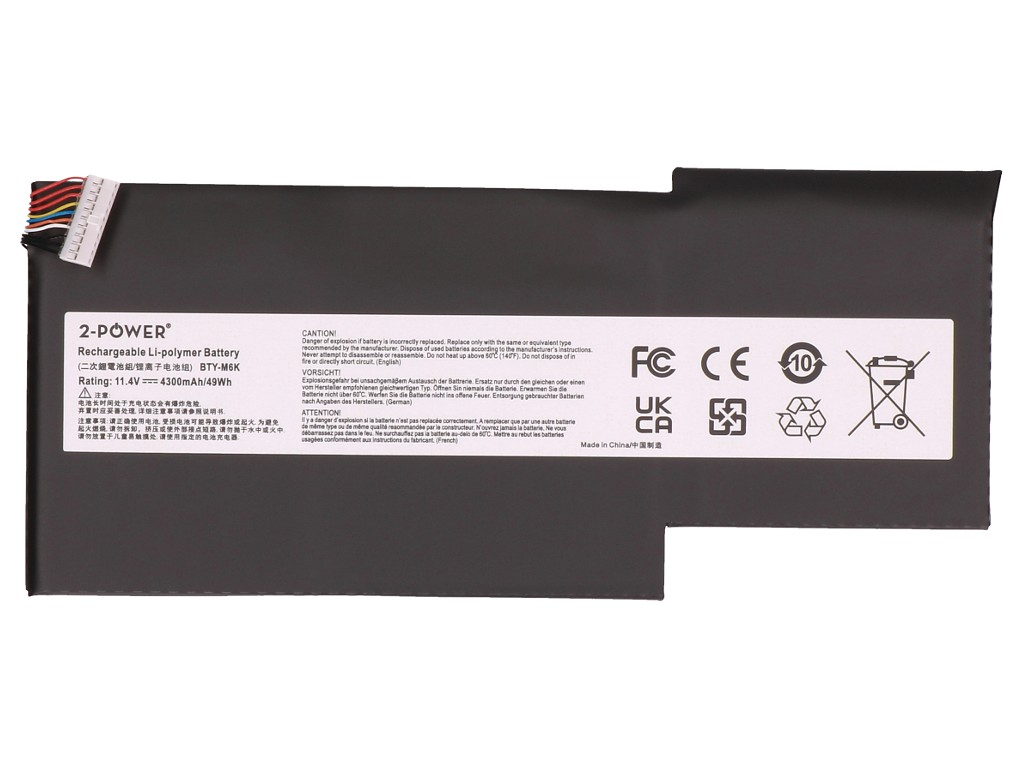 2-Power 2P-BTY-M6K refacci�n para laptop Bater�a