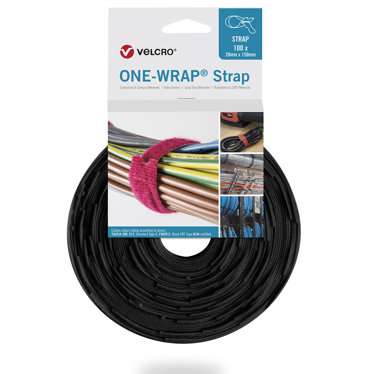 VELCRO VEL-OW64527  Velcro ONE-WRAP serre-câbles Attache de câble