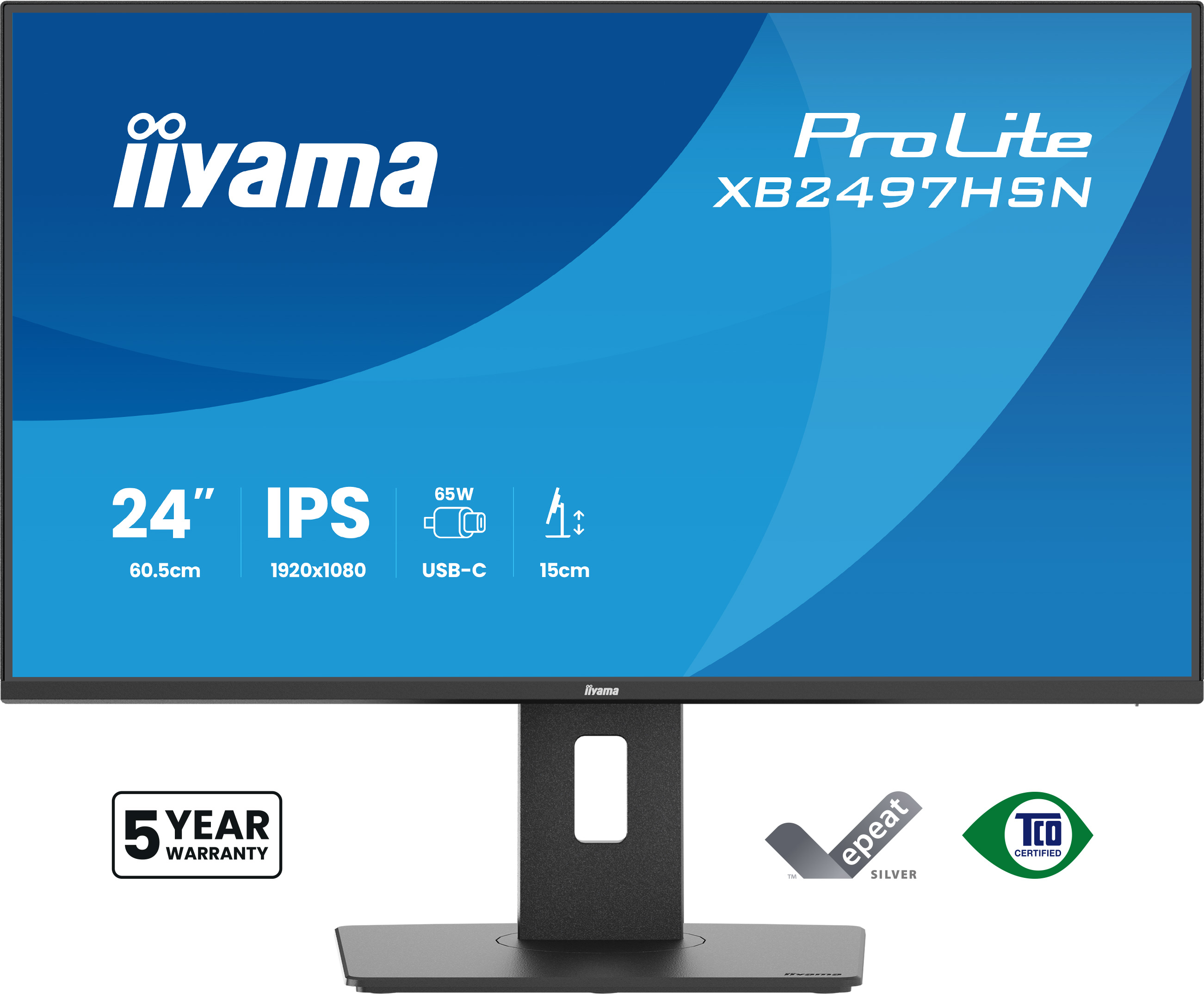 iiyama ProLite XB2497HSN-B1 computer monitor 60.5 cm (23.8) 1920 x 1080 pixels Full HD LED Black
