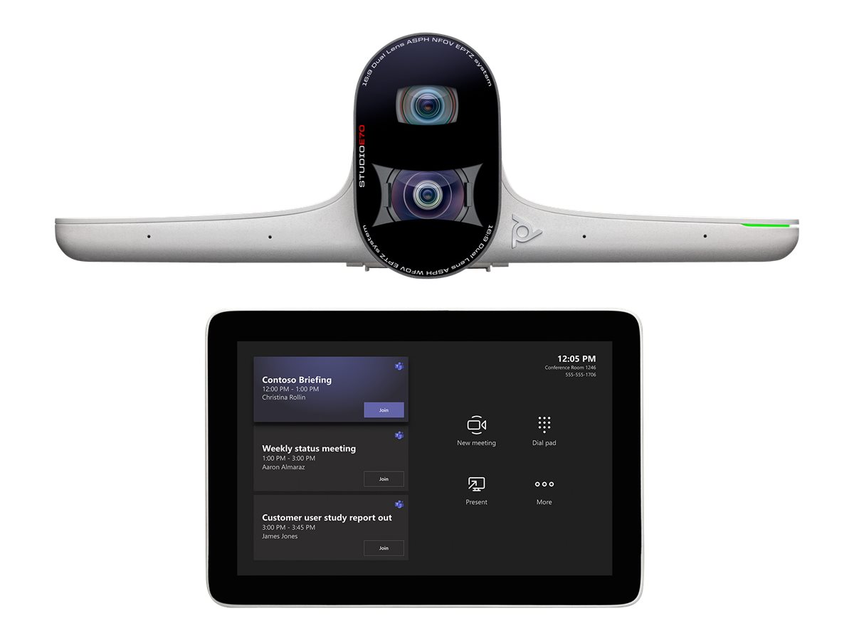 POLY 7230-87720-101 syst�me de vid�o conf�rence 15 personne(s) Ethernet/LAN Syst�me de vid�oconf�rence de groupe