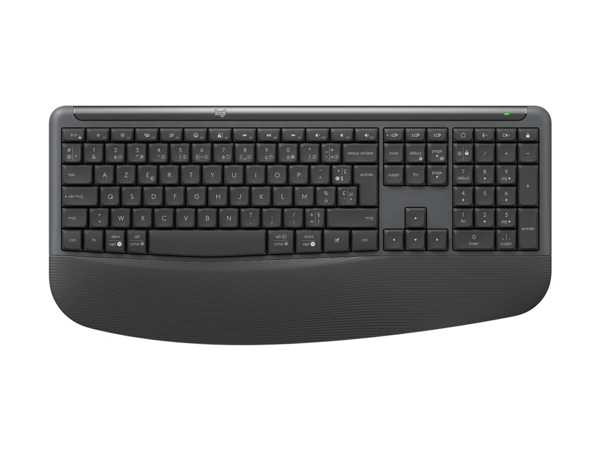 Logitech Signature Comfort Plus Combo MK880 for Business teclado Rat�n incluido Universal USB + Bluetooth AZERTY Franc�s Grafito