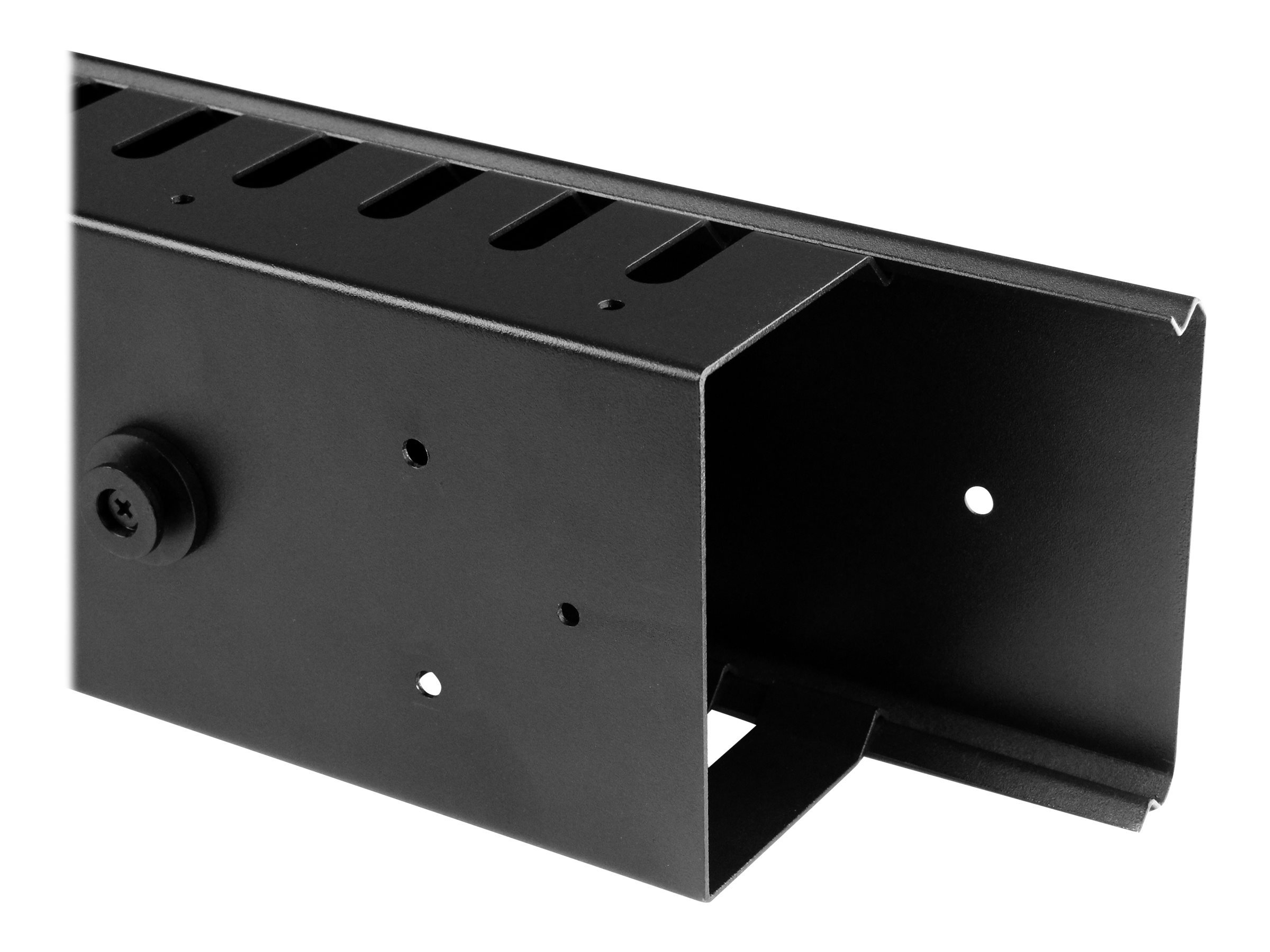 StarTech.com Pannello Gestione Cavi Orizzontale per Armadi Rack 20U - Sistema gestione Passacavi con ganci