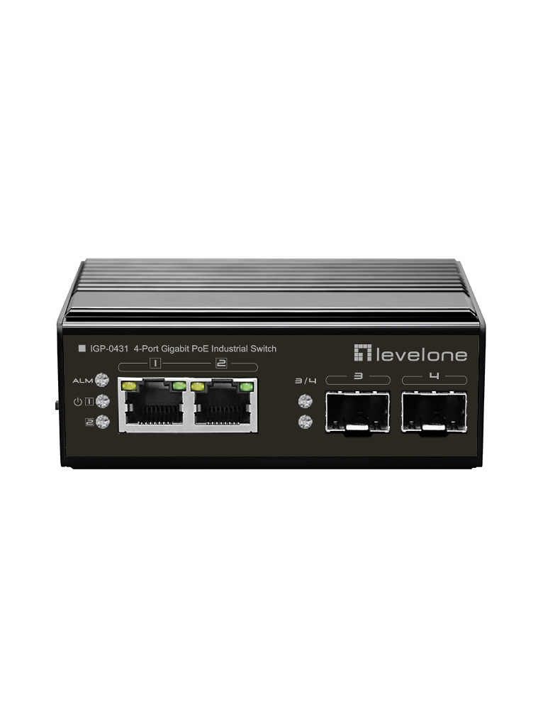 LevelOne IGP-0431 - Switch - unmanaged - 2 x 10/100/1000 (PoE)