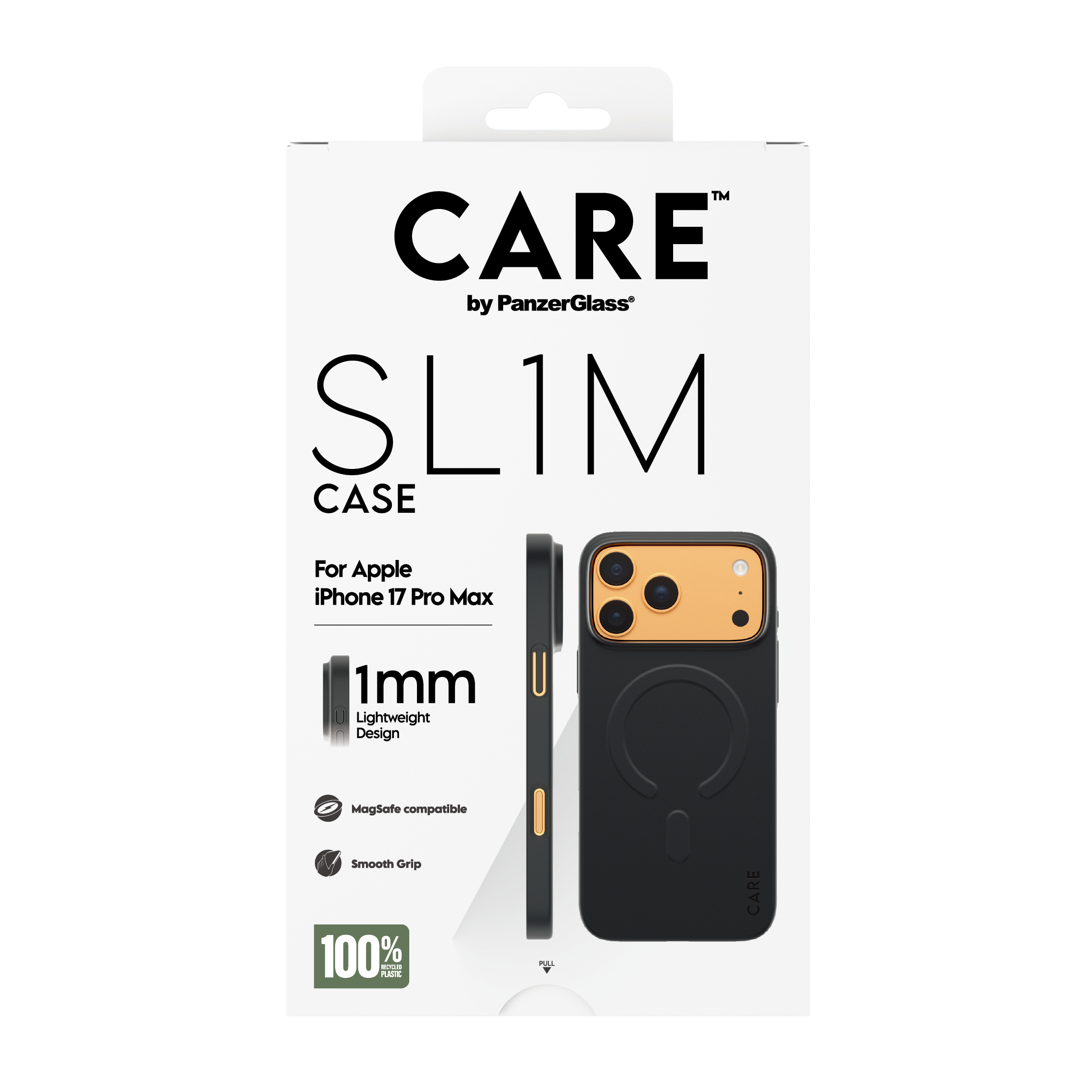 PanzerGlass CARE by � SL1M Case Black w. MagSafe iPhone 17 Pro Max funda para tel�fono m�vil Negro