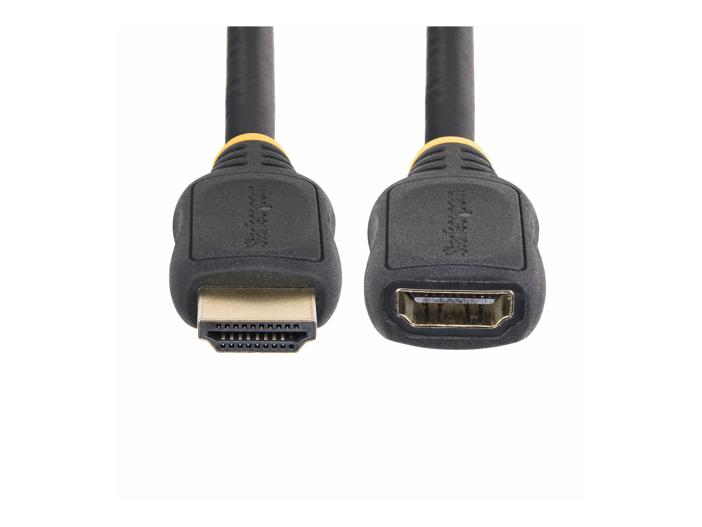 StarTech.com Cble dExtension HDMI 2.0 de 50 cm, Cble HDMI Haut Dbit, 4K 60Hz, Cble dExtension HDMI Mle vers Femelle, Adaptateur HDMI M/F