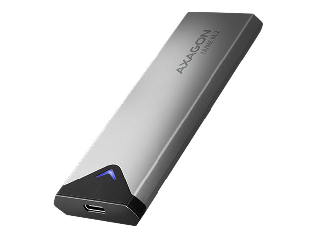 Axagon EEM2-UG2 caja para disco duro externo Caja externa para unidad de estado slido (SSD) Negro, Gris M.2