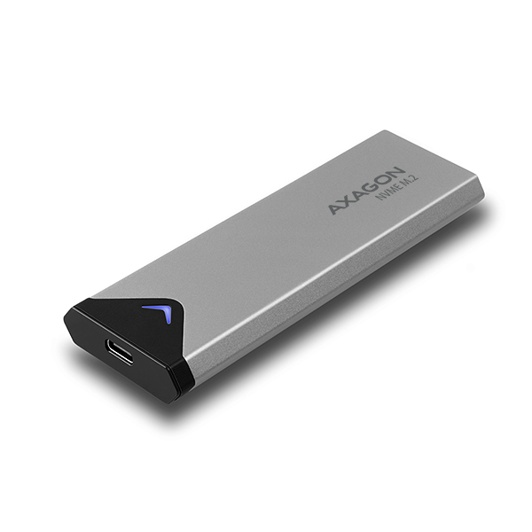 Axagon EEM2-UG2 caja para disco duro externo Caja externa para unidad de estado slido (SSD) Negro, Gris M.2