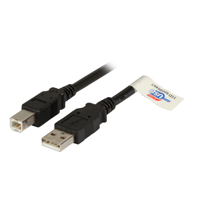 EFB Elektronik USB 2.0 A / B 3.0m c�ble USB 3 m USB A USB B Noir
