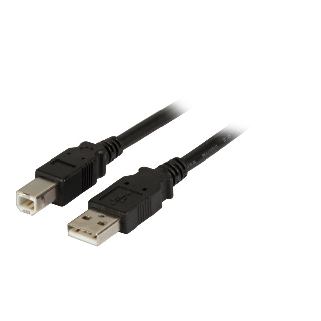 EFB Elektronik USB 2.0 A / B 3.0m cavo USB 3 m USB A USB B Nero