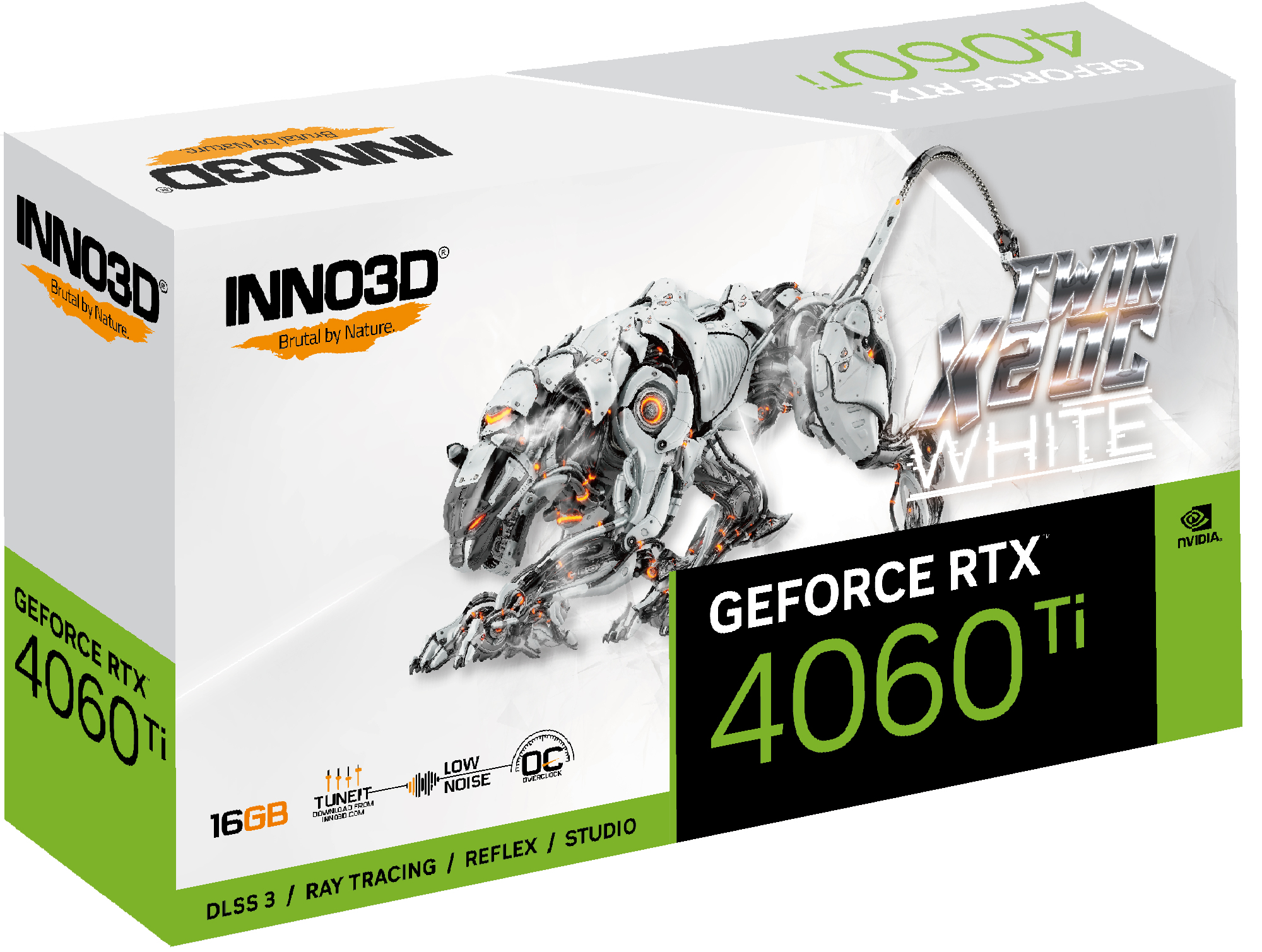 INNO3D GeForce RTX 4060 Ti 16GB Twin X2 OC White, 16384 MB GDDR6