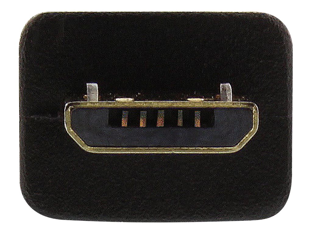 InLine Micro-USB 2.0 extension cable, Micro-B M/F, black/gold, 2m