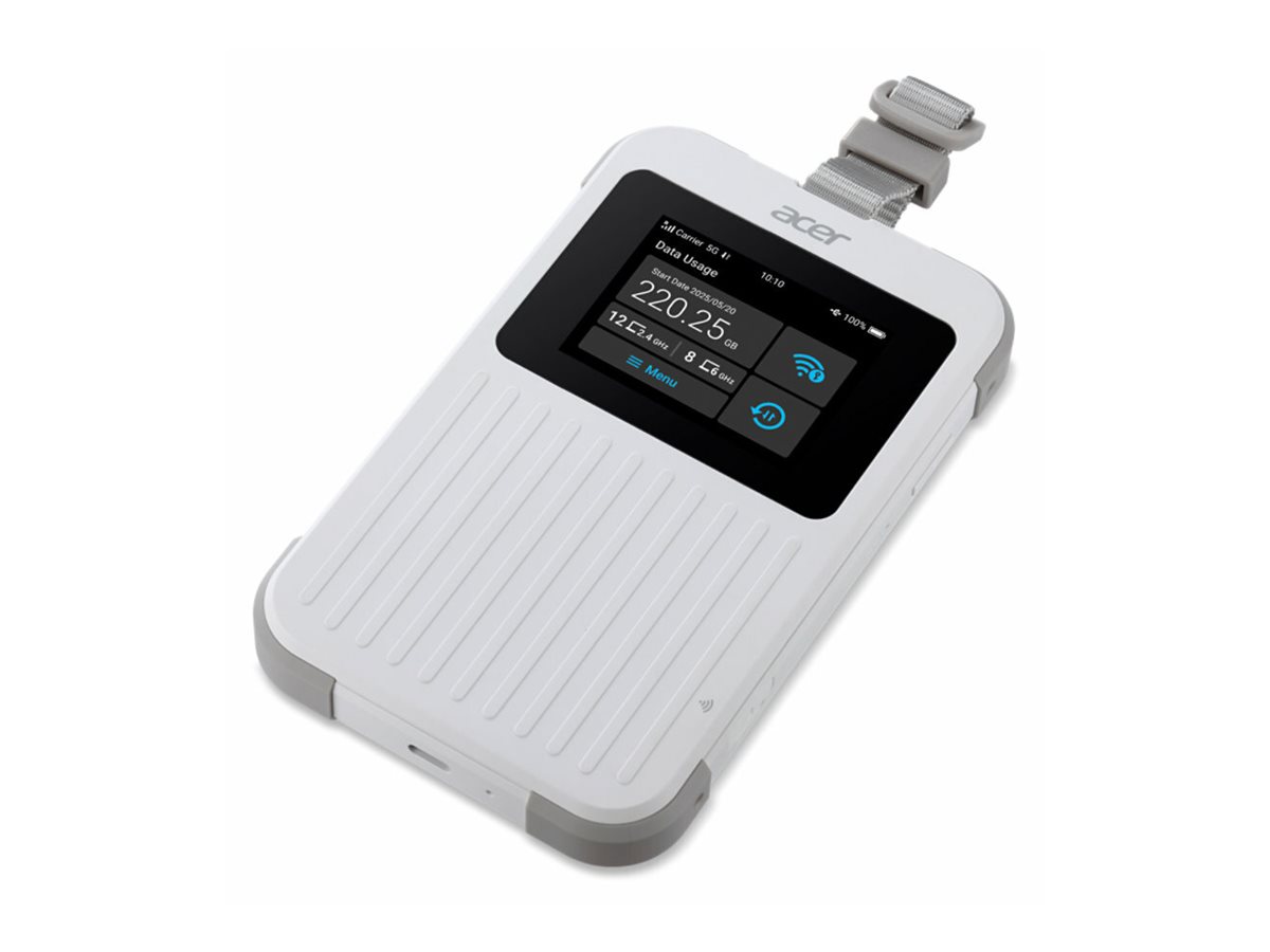 Acer Mobiler Hotspot - 5G LTE - 3.27 Gbps - Wi-Fi 5, Wi-Fi 6, NFC