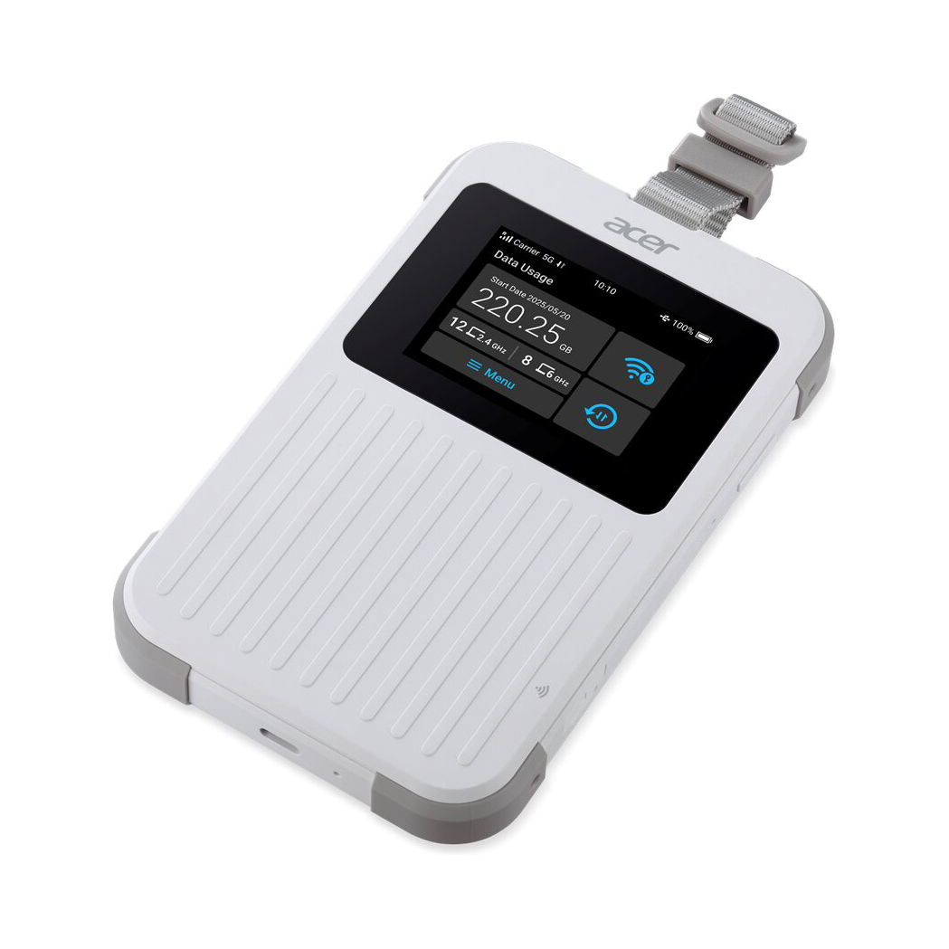 Acer Mobiler Hotspot - 5G LTE - 3.27 Gbps - Wi-Fi 5, Wi-Fi 6, NFC