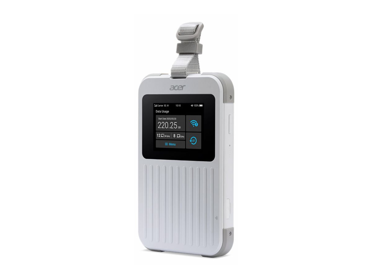 Acer Mobiler Hotspot - 5G LTE - 3.27 Gbps - Wi-Fi 5, Wi-Fi 6, NFC