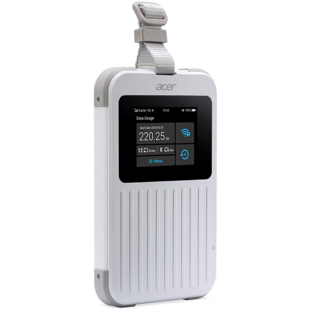 Acer Mobiler Hotspot - 5G LTE - 3.27 Gbps - Wi-Fi 5, Wi-Fi 6, NFC